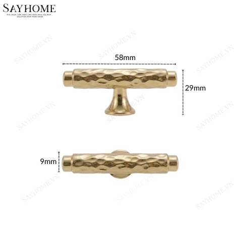 Núm tủ tân cổ điển vintage màu vàng gold SH1123 tại thành phố Hồ Chí Minh