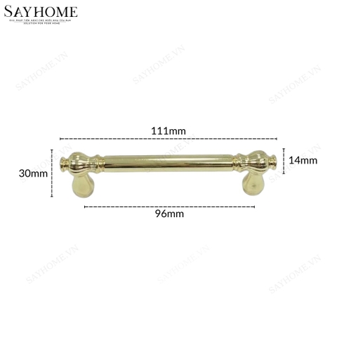 Tay nắm tủ tân cổ điển màu vàng gold SH1155