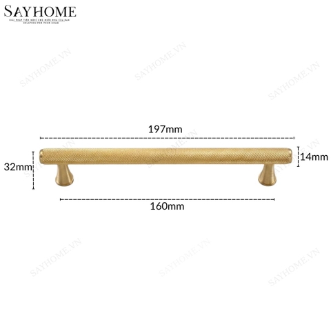 Tay nắm đũa hiện đại màu vàng Gold 18k SH1166 tại thành phố Hồ Chí Minh