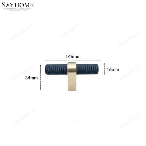 Tay nắm âm tủ hiện đại màu bạc xước SH8935 tại Tân Bình