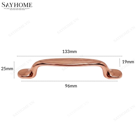 Tay nắm tủ hiện đại vàng hồng SH1195 tại thành phố Hồ Chí Minh