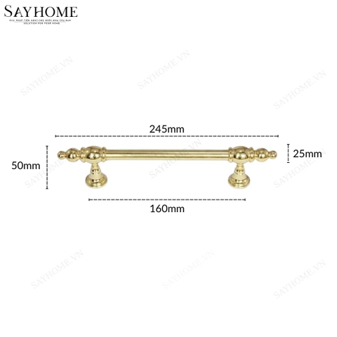 Tay nắm tủ tân cổ điển màu vàng gold 18k SH1388 tại thành phố Hồ Chí Minh