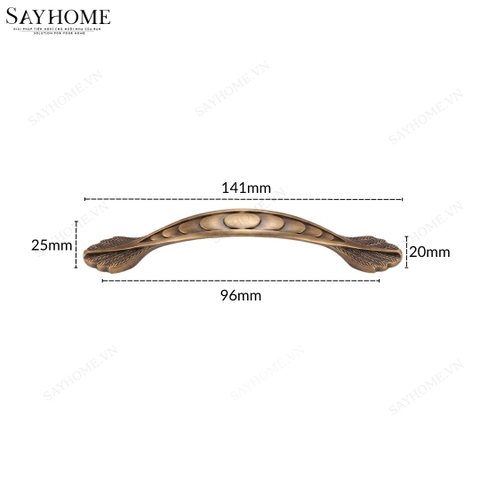Tay nắm tủ tân cổ điển Vintage màu đồng SH1810 tại thành phố Hồ Chí Minh