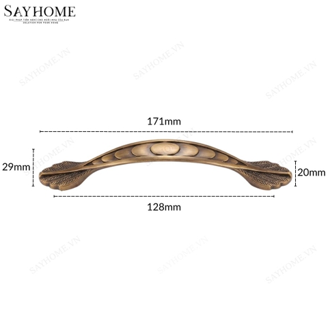 Tay nắm tủ tân cổ điển Vintage màu đồng SH1810 tại thành phố Hồ Chí Minh