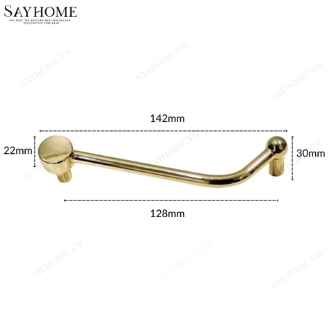 Tay nắm tủ hiện đại màu vàng gold 18k SH1887 tại thành phố Hồ Chí Minh