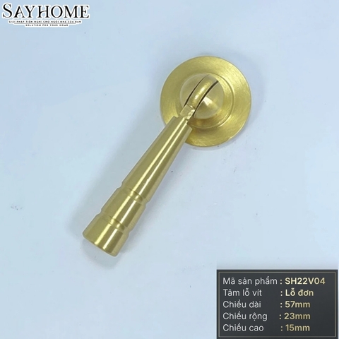 Tay nắm tủ tân cổ điển màu vàng gold SH22V04 tại thành phố Hồ Chí Minh