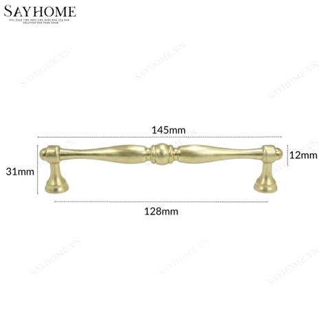 Tay nắm đũa tân tủ cổ điển màu vàng gold SH2366 tại thành phố Hồ Chí Minh