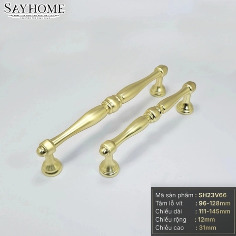 Tay nắm đũa tân tủ cổ điển màu vàng gold SH23V66 tại thành phố Hồ Chí Minh