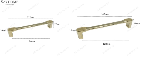 Tay nắm tủ hiện đại màu vàng GOLD SH2803