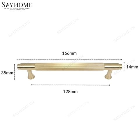 Tay nắm tủ tân cổ điển vintage màu vàng gold SH2811