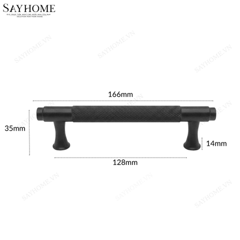 Tay nắm đũa hiện đại màu đen SH2811 tại Tân Bình
