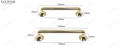 Tay nắm tủ hiện đại màu vàng gold SH2812 tại thành phố Hồ Chí Minh