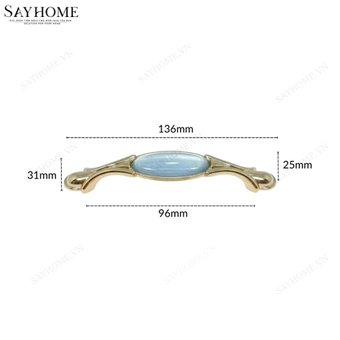 Tay nắm tủ tân cổ điển vintage màu vàng gold SH28V16 tại thành phố Hồ Chí Minh