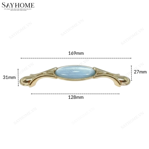 Tay nắm tủ tân cổ điển vintage màu vàng gold SH28V16 tại thành phố Hồ Chí Minh