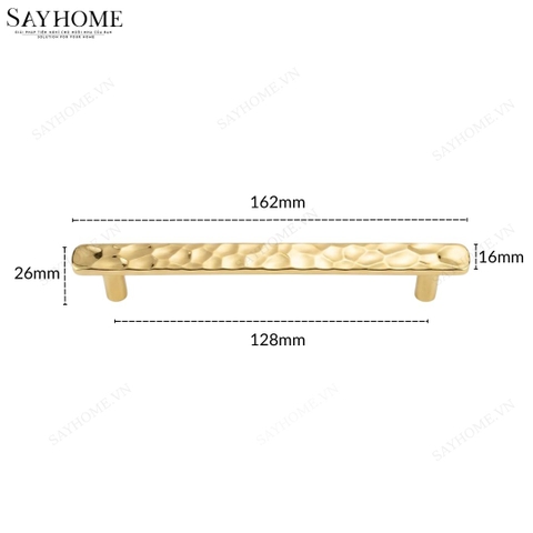Tay nắm tủ hiện đại vàng gold 18k SH2844