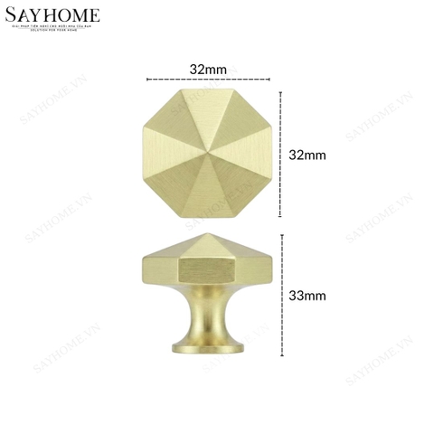 Núm tủ hiện đại màu vàng xước SH3VM71N tại thành phố Hồ Chí Minh