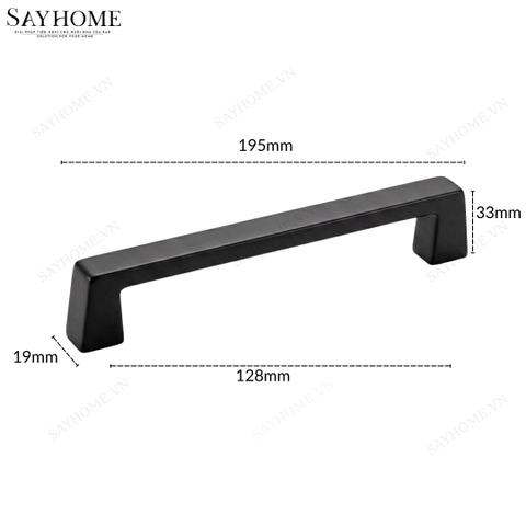 Tay nắm tủ hiện đại màu đen mờ SH5505