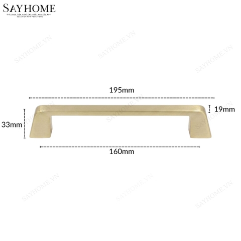 Tay nắm tủ hiện đại màu vàng gold SH5505