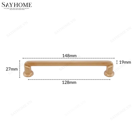 Tay nắm tủ hiện đại màu vàng gold SH55V08 tại thành phố Hồ Chí Minh