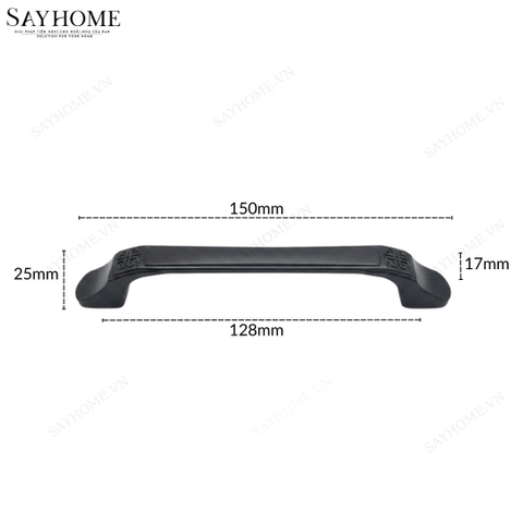 Tay nắm tủ tân cổ điển vintage màu đen mờ SH5516