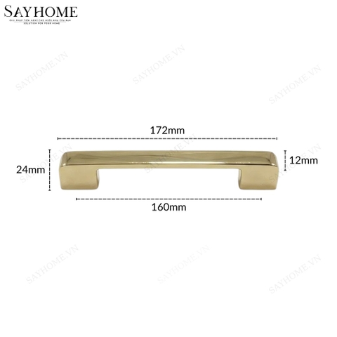 Tay nắm tủ hiện đại màu vàng gold SH5523