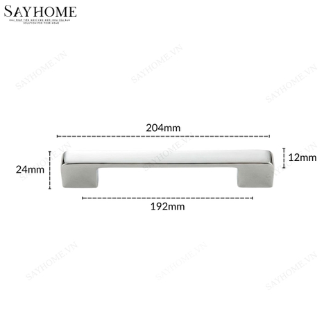 Tay nắm tủ hiện đại màu inox bóng SH5523