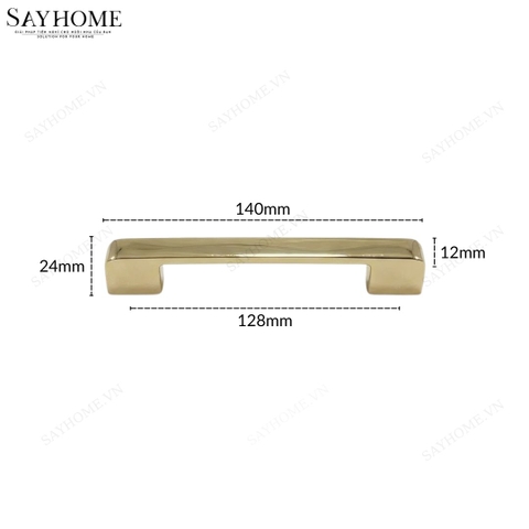 Tay nắm tủ hiện đại màu vàng gold SH5523
