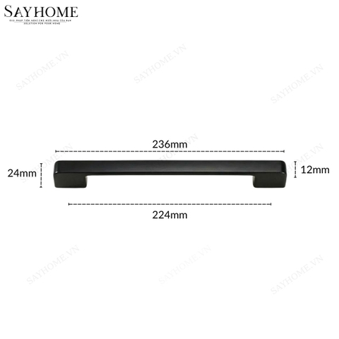 Tay nắm tủ hiện đại màu đen SH5523 tại thành phố Hồ Chí Minh