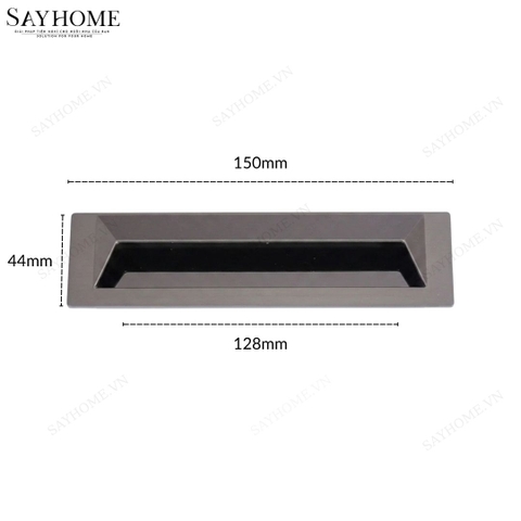 Tay nắm âm tủ hiện đại màu titan SH5544