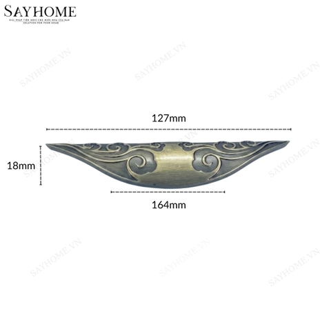 Tay nắm tủ tân cổ điển vintage màu đồng SH5545