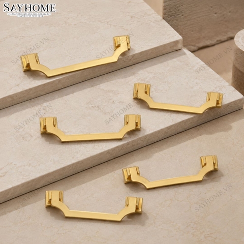 Tay nắm tủ hiện đại màu vàng mờ SH5576