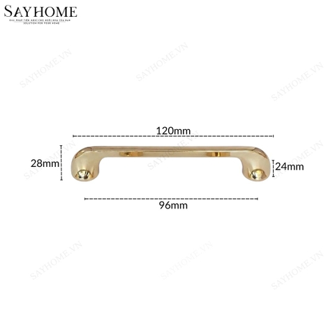 Tay nắm tủ hiện đại màu vàng gold SH55V95 tại thành phố Hồ Chí Minh