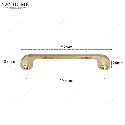 Tay nắm tủ hiện đại màu vàng gold SH55V95 tại thành phố Hồ Chí Minh