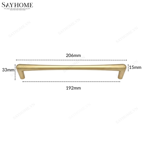 Tay nắm đũa hiện đại tối giản màu vàng mờ SH5609