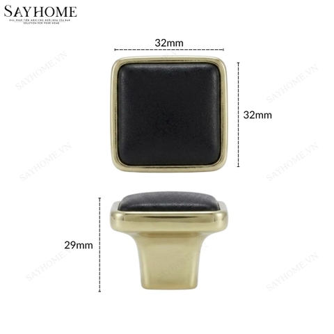 Tay nắm tủ hiện đại màu đen vàng gold SH56DV32 tại thành phố Hồ Chí Minh