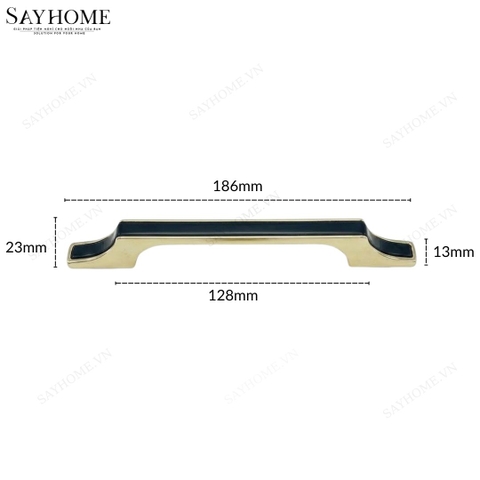 Tay nắm tủ hiện đại màu đen vàng gold SH56DV32 tại thành phố Hồ Chí Minh