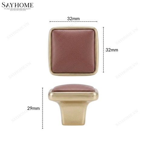 Tay nắm tủ hiện đại màu đỏ vàng gold SH5632 tại thành phố Hồ Chí Minh