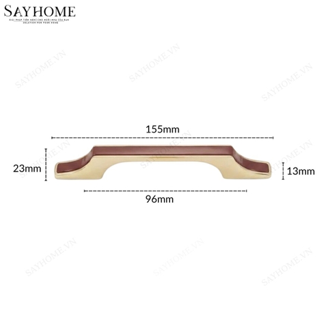 Tay nắm tủ hiện đại màu đỏ vàng gold SH5632 tại thành phố Hồ Chí Minh