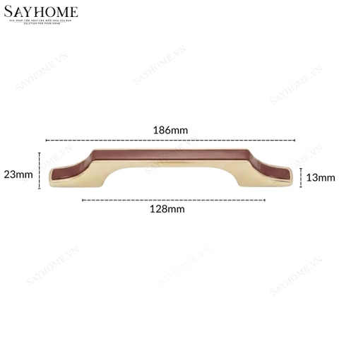 Tay nắm tủ hiện đại màu đỏ vàng gold SH5632 tại thành phố Hồ Chí Minh