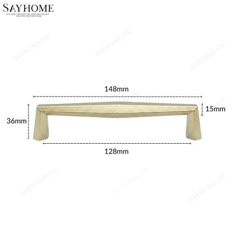 Tay nắm tủ hiện đại màu vàng gold SH5706