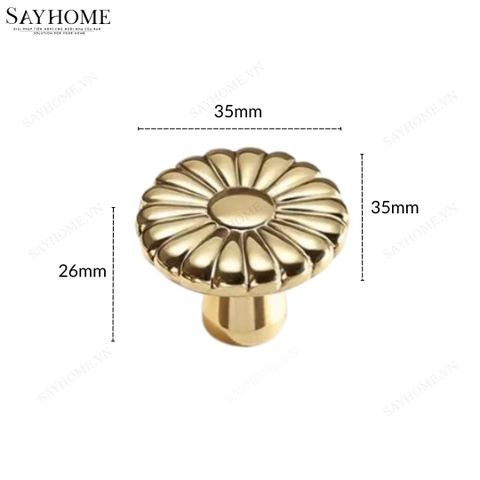 Núm tủ tân cổ điển vintage màu đồng và màu vàng gold  SH7044 tại thành phố Hồ Chí Minh