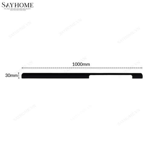 Tay nắm tủ áo thanh dài hiện đại màu đen SH7635SH7D63V5 tại Thành phố Hồ Chí Minh