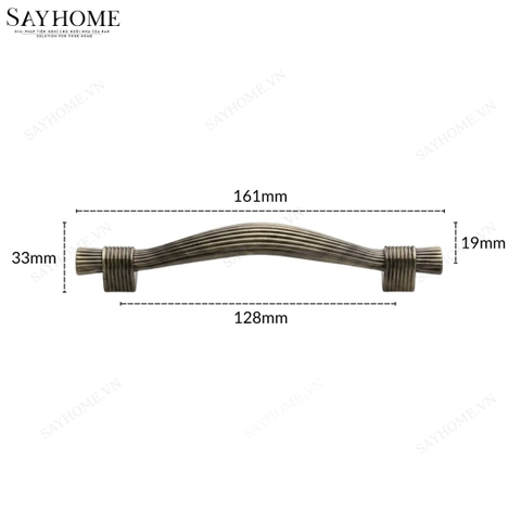Tay nắm tủ tân cổ điển vintage màu vàng đồng SH8001 tại thành phố Hồ Chí Minh