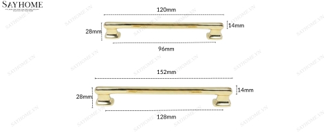 Tay nắm tủ hiện đại màu vàng gold SH8041