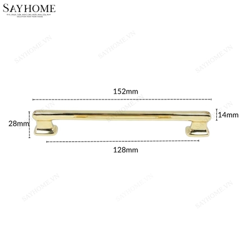 Tay nắm tủ hiện đại màu vàng gold SH8041
