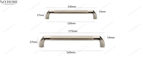 Tay nắm tủ hiện đại màu inox ánh vàng SH8I29V3 tại thành phố Hồ Chí Minh