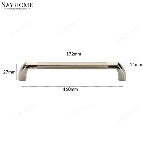 Tay nắm tủ hiện đại màu inox ánh vàng SH8I29V3 tại thành phố Hồ Chí Minh