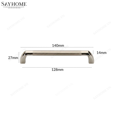 Tay nắm tủ hiện đại màu inox ánh vàng SH8I29V3 tại thành phố Hồ Chí Minh