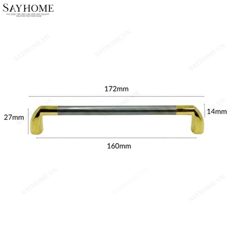 Tay nắm tủ hiện đại màu bạc vàng SH8293 tại thành phố Hồ Chí Minh