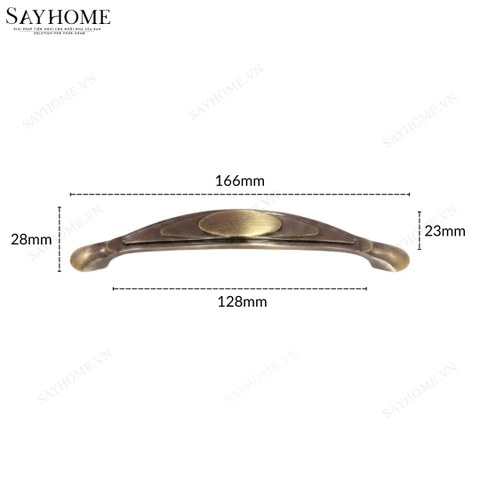 Tay nắm tủ tân cổ điển vintage màu đồng SH8304 tại thành phố Hồ Chí Minh